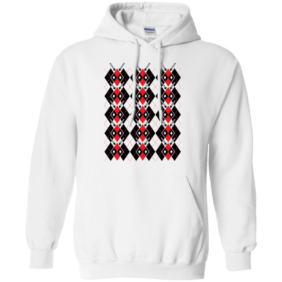 Sweatshirts White / Small Deadpool Argyle Pullover Hoodie