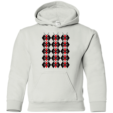 Sweatshirts White / YS Deadpool Argyle Youth Hoodie