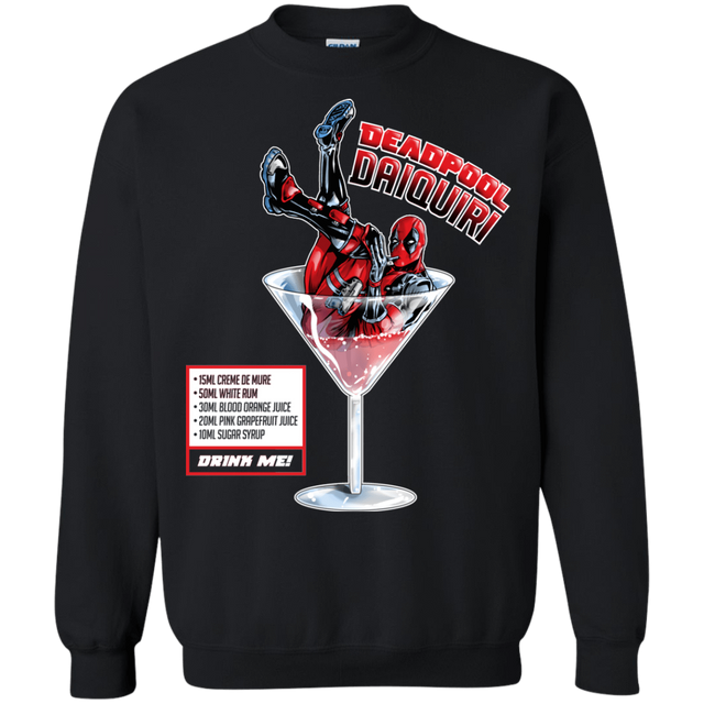 Sweatshirts Black / S Deadpool Daiquiri Crewneck Sweatshirt