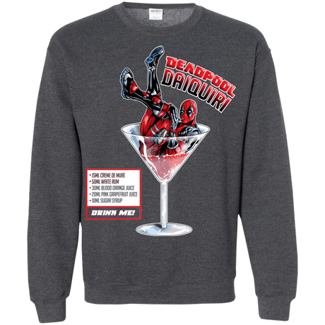 Sweatshirts Dark Heather / S Deadpool Daiquiri Crewneck Sweatshirt