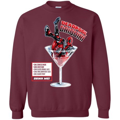 Sweatshirts Maroon / S Deadpool Daiquiri Crewneck Sweatshirt