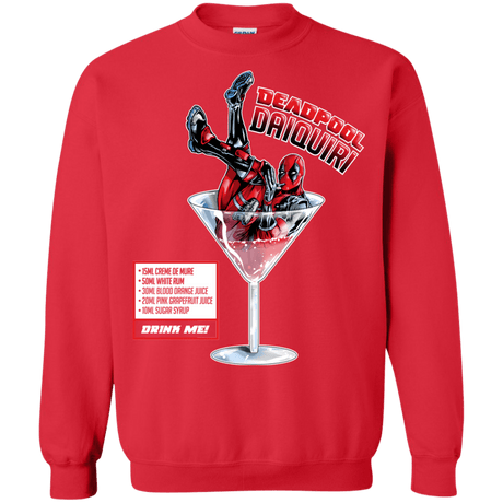 Sweatshirts Red / S Deadpool Daiquiri Crewneck Sweatshirt