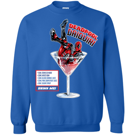 Sweatshirts Royal / S Deadpool Daiquiri Crewneck Sweatshirt