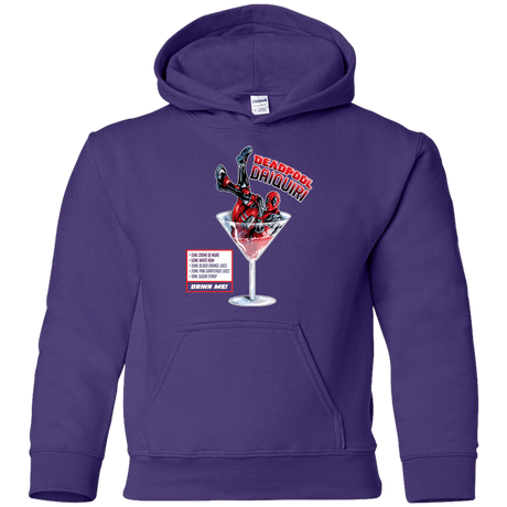 Sweatshirts Purple / YS Deadpool Daiquiri Youth Hoodie