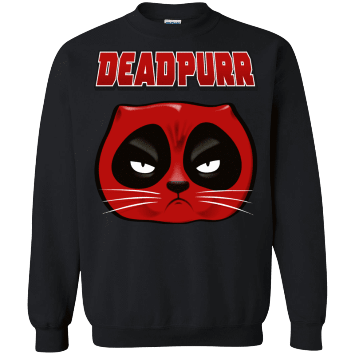 Sweatshirts Black / Small Deadpurr2 Crewneck Sweatshirt