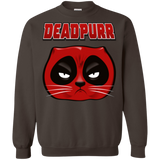 Sweatshirts Dark Chocolate / Small Deadpurr2 Crewneck Sweatshirt