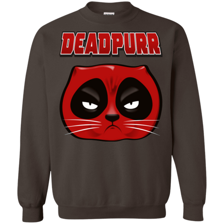 Sweatshirts Dark Chocolate / Small Deadpurr2 Crewneck Sweatshirt