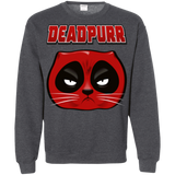 Sweatshirts Dark Heather / Small Deadpurr2 Crewneck Sweatshirt