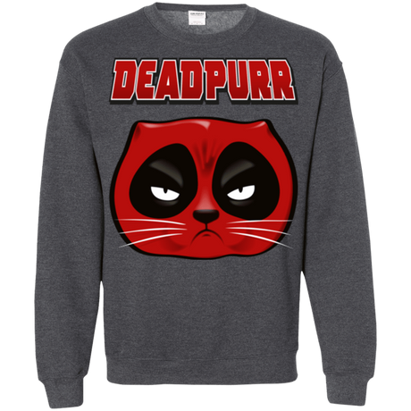 Sweatshirts Dark Heather / Small Deadpurr2 Crewneck Sweatshirt
