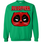 Sweatshirts Irish Green / Small Deadpurr2 Crewneck Sweatshirt