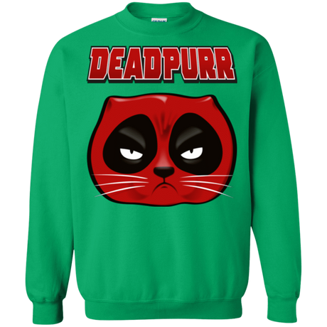Sweatshirts Irish Green / Small Deadpurr2 Crewneck Sweatshirt