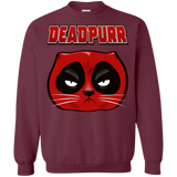Sweatshirts Maroon / Small Deadpurr2 Crewneck Sweatshirt