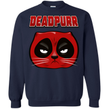Sweatshirts Navy / Small Deadpurr2 Crewneck Sweatshirt