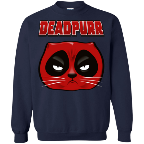 Sweatshirts Navy / Small Deadpurr2 Crewneck Sweatshirt