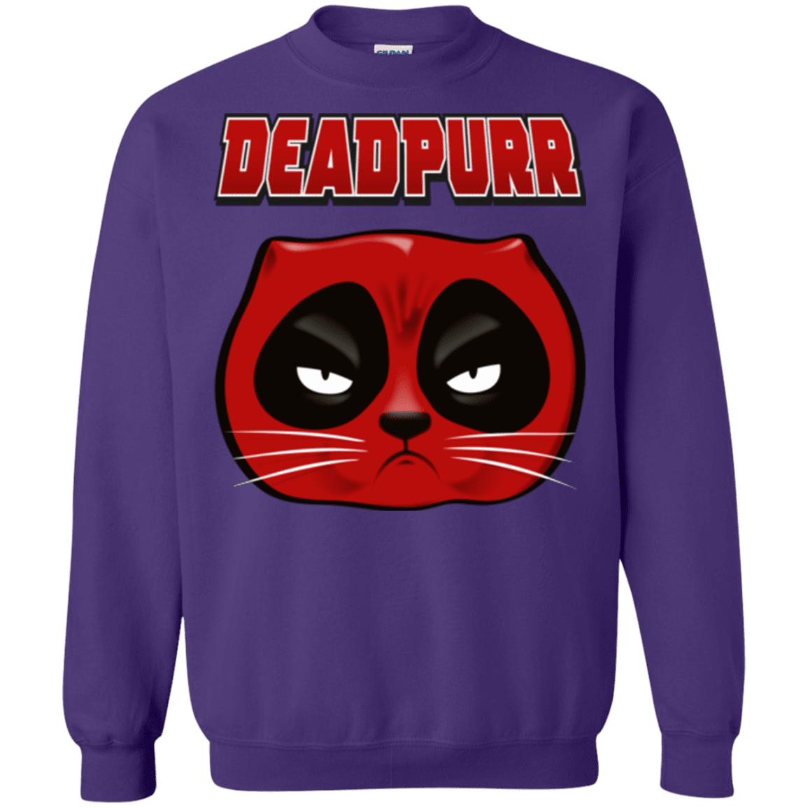 Sweatshirts Purple / Small Deadpurr2 Crewneck Sweatshirt