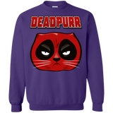 Sweatshirts Purple / Small Deadpurr2 Crewneck Sweatshirt