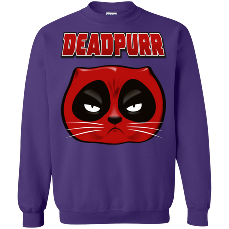 Sweatshirts Purple / Small Deadpurr2 Crewneck Sweatshirt