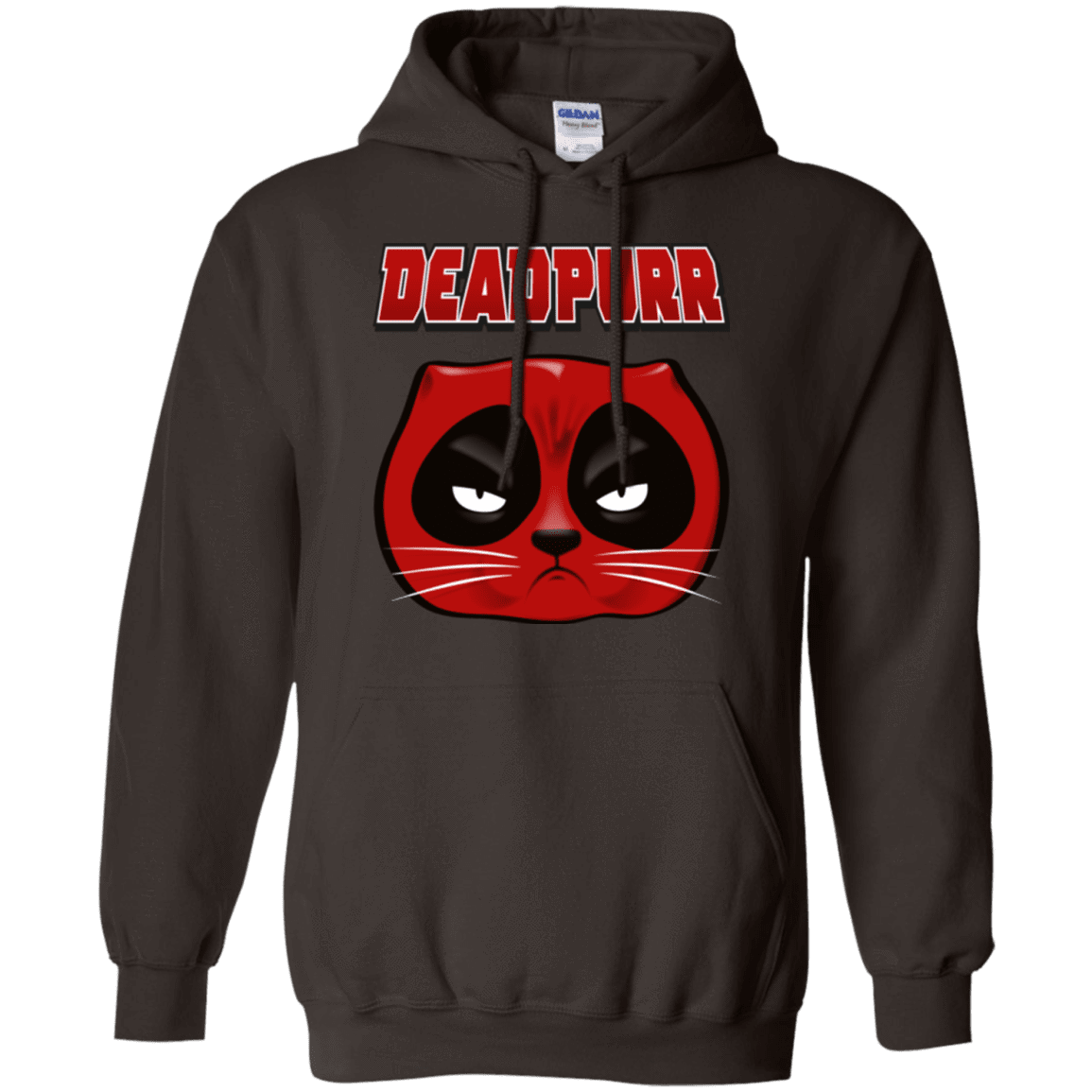 Sweatshirts Dark Chocolate / Small Deadpurr2 Pullover Hoodie