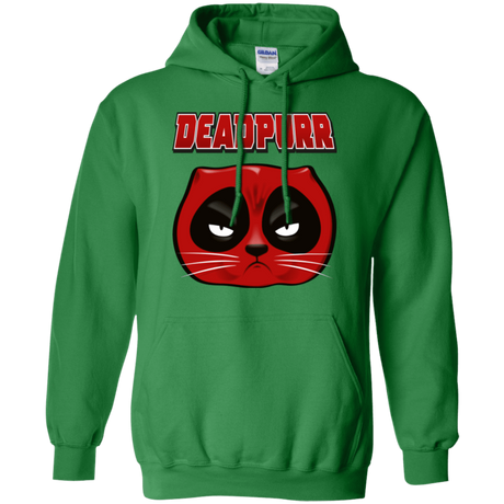 Sweatshirts Irish Green / Small Deadpurr2 Pullover Hoodie