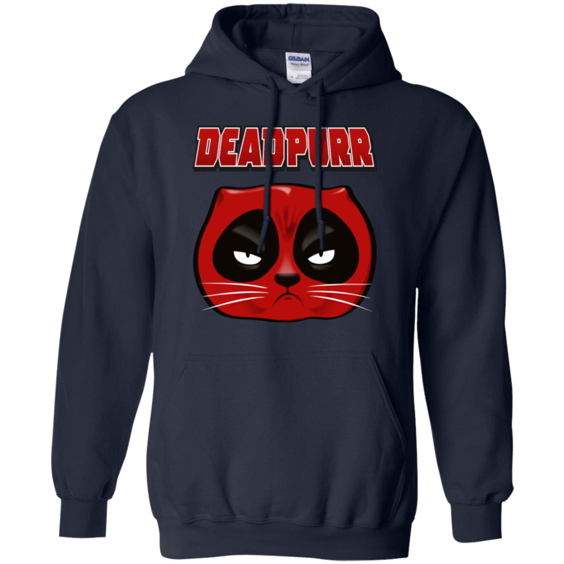 Sweatshirts Navy / Small Deadpurr2 Pullover Hoodie