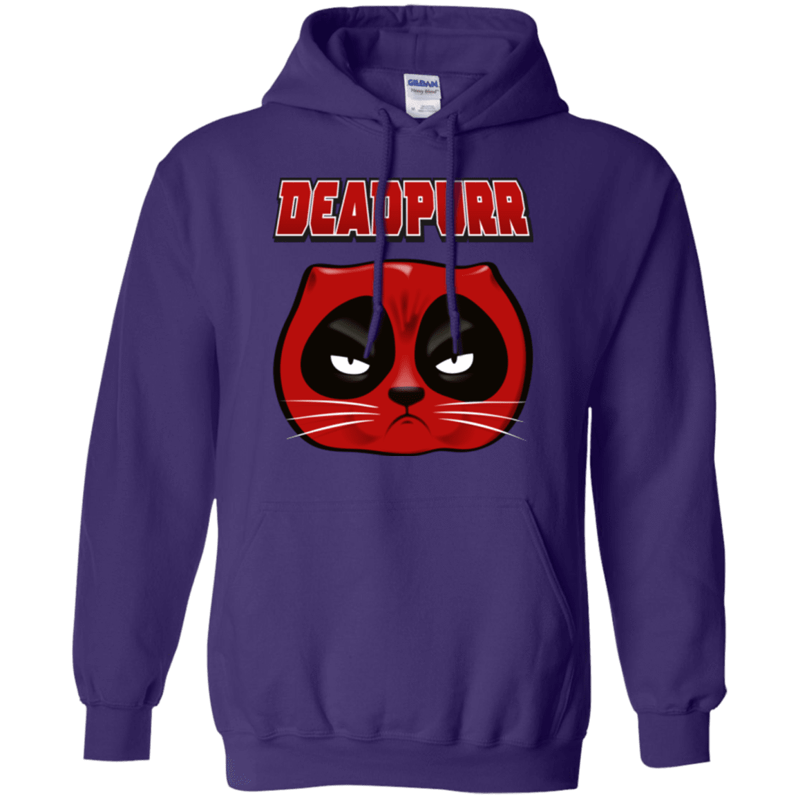 Sweatshirts Purple / Small Deadpurr2 Pullover Hoodie