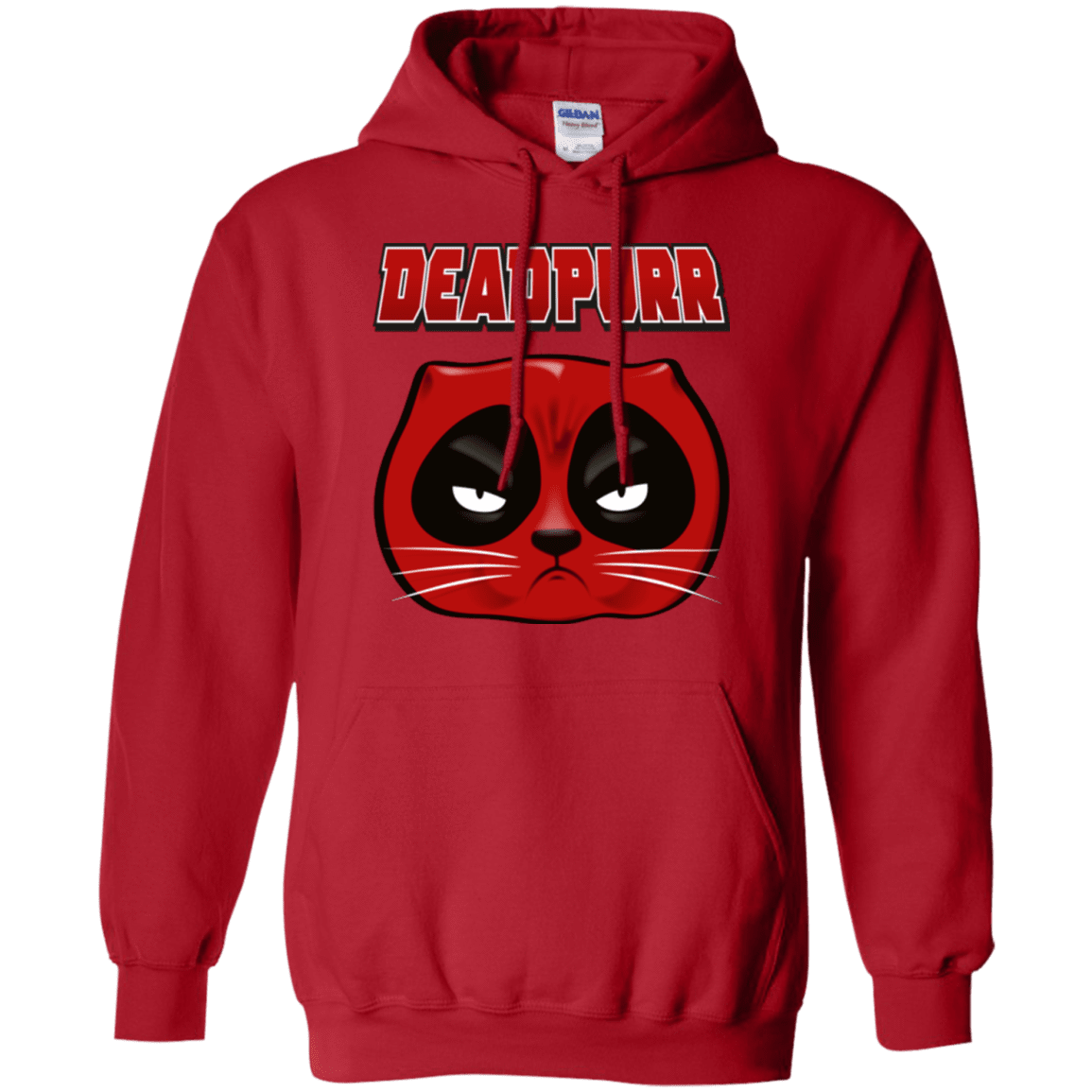 Sweatshirts Red / Small Deadpurr2 Pullover Hoodie