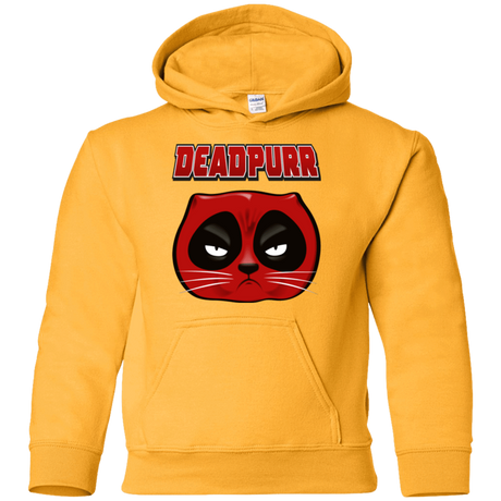 Sweatshirts Gold / YS Deadpurr2 Youth Hoodie