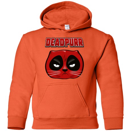 Sweatshirts Orange / YS Deadpurr2 Youth Hoodie