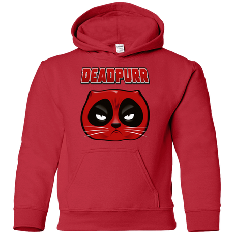 Sweatshirts Red / YS Deadpurr2 Youth Hoodie