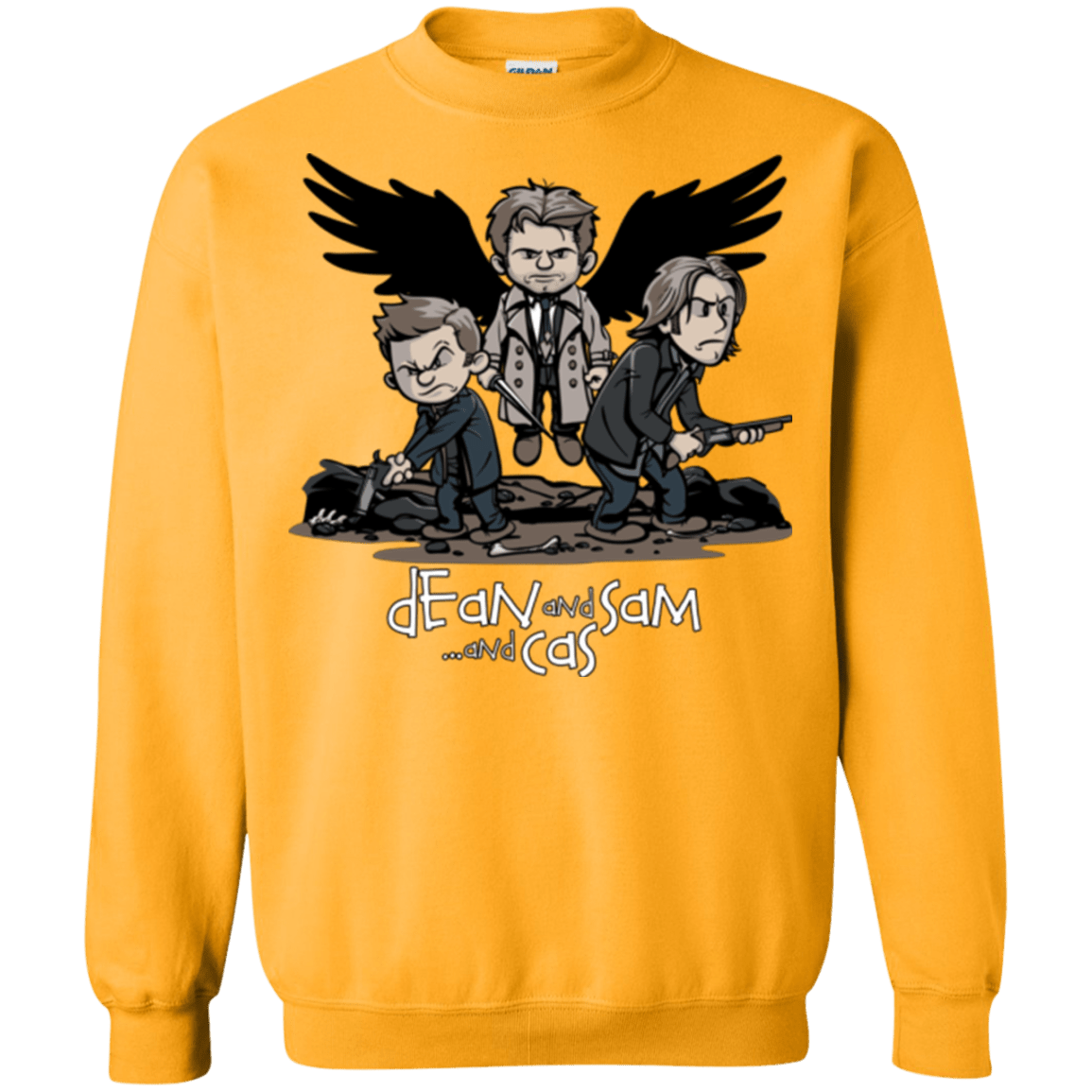 Sweatshirts Gold / Small Dean Sam Cas Crewneck Sweatshirt