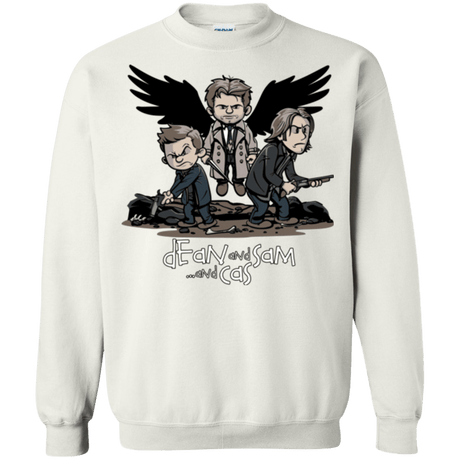 Sweatshirts White / Small Dean Sam Cas Crewneck Sweatshirt