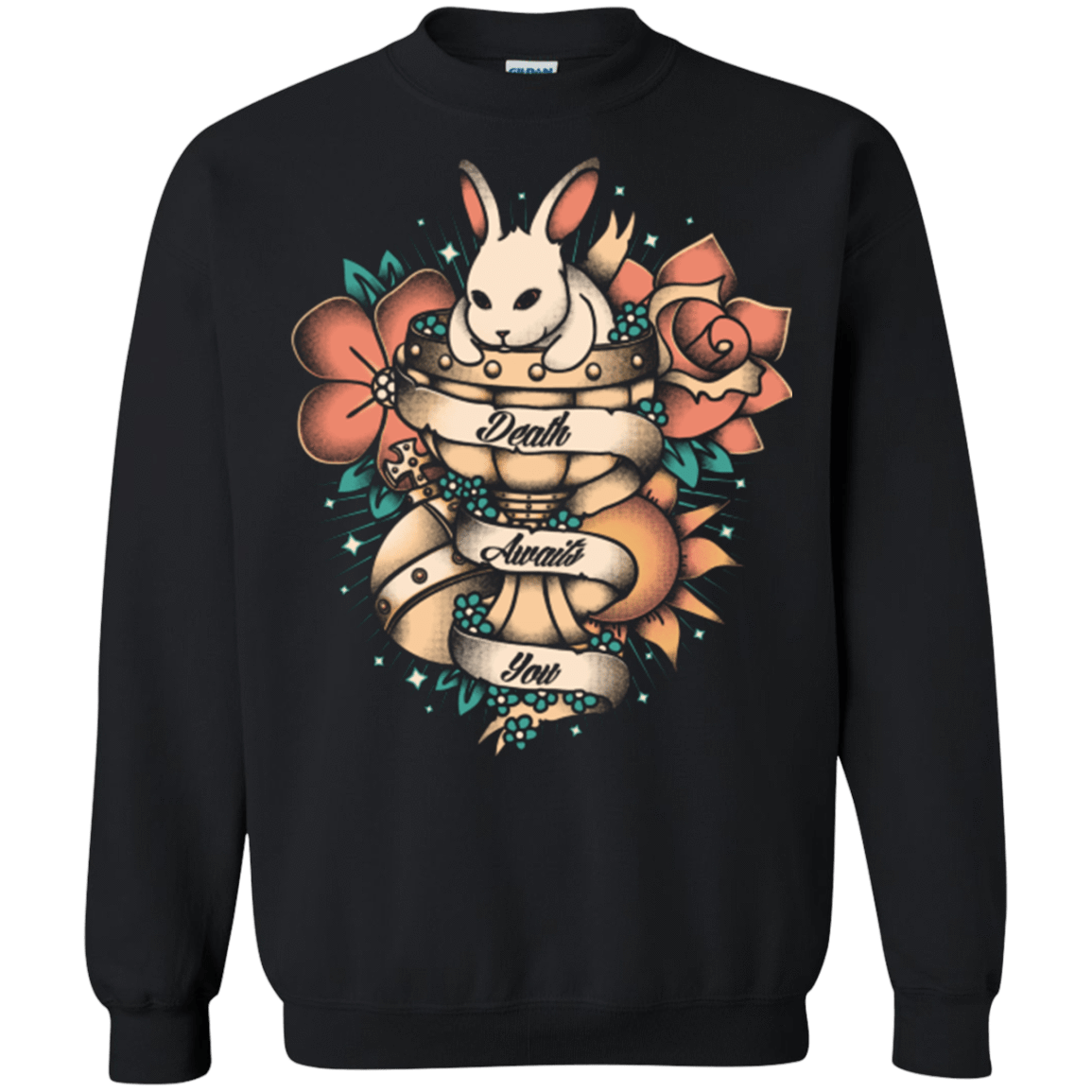 Sweatshirts Black / Small Death awaits you Crewneck Sweatshirt