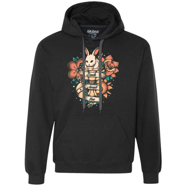 Sweatshirts Black / Small Death awaits you Premium Fleece Hoodie