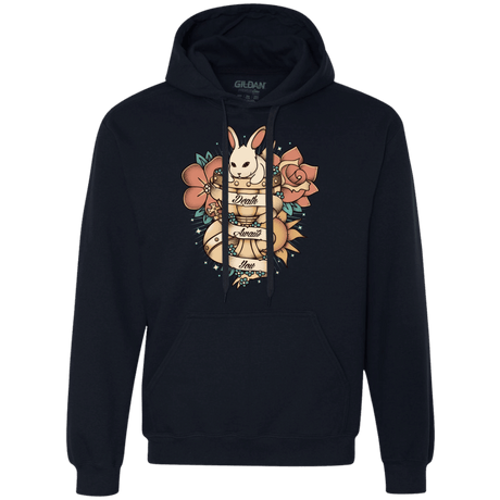 Sweatshirts Navy / Small Death Awaits You Premium Fleece Hoodie