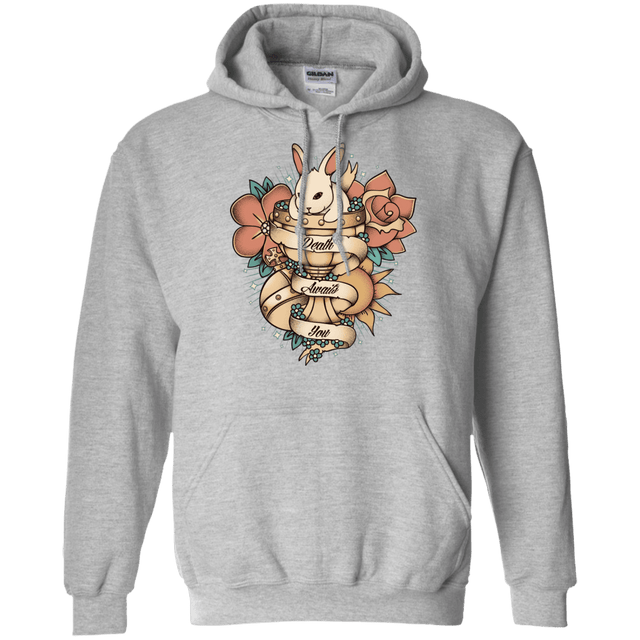Sweatshirts Sport Grey / Small Death Awaits You Pullover Hoodie