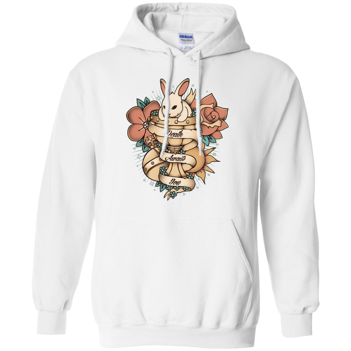 Sweatshirts White / Small Death Awaits You Pullover Hoodie
