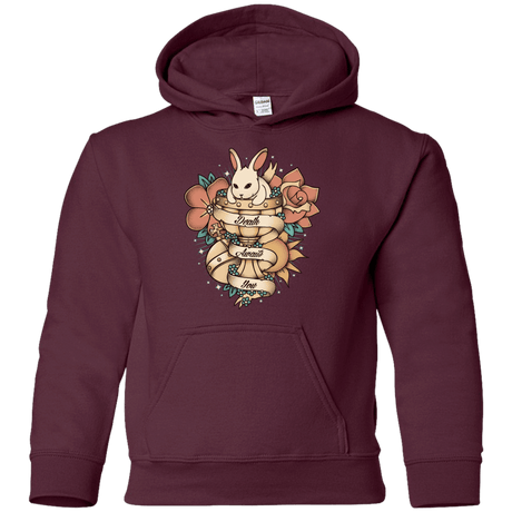 Sweatshirts Maroon / YS Death Awaits You Youth Hoodie