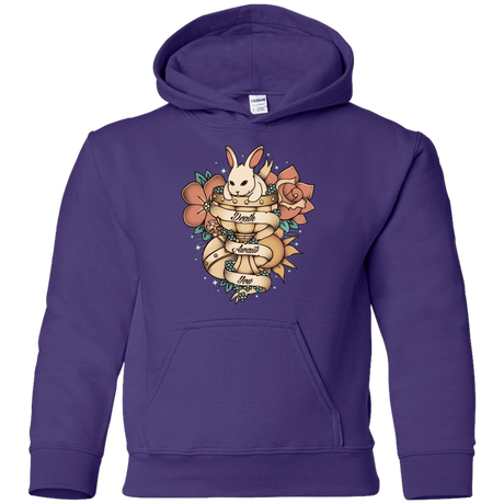 Sweatshirts Purple / YS Death Awaits You Youth Hoodie