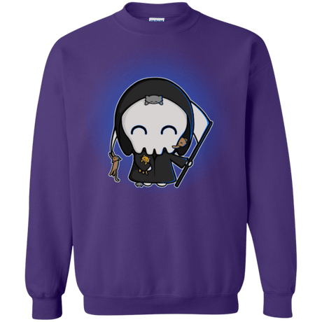 Sweatshirts Purple / Small Death Loves Cats Crewneck Sweatshirt