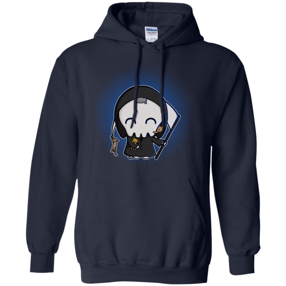 Sweatshirts Navy / Small Death Loves Cats Pullover Hoodie
