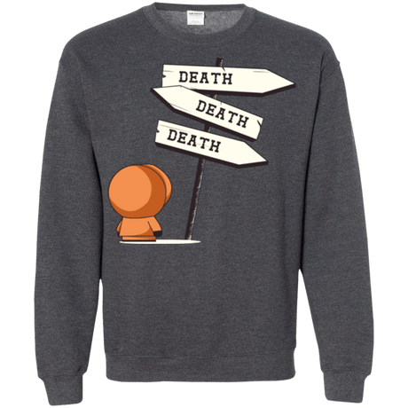 Sweatshirts Dark Heather / Small DEATH TINY Crewneck Sweatshirt