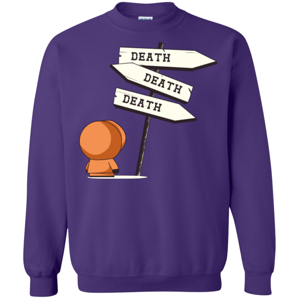 Sweatshirts Purple / Small DEATH TINY Crewneck Sweatshirt