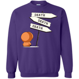 Sweatshirts Purple / Small DEATH TINY Crewneck Sweatshirt