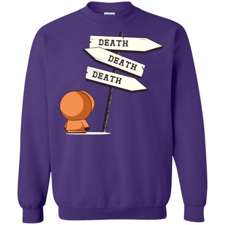 Sweatshirts Purple / Small DEATH TINY Crewneck Sweatshirt