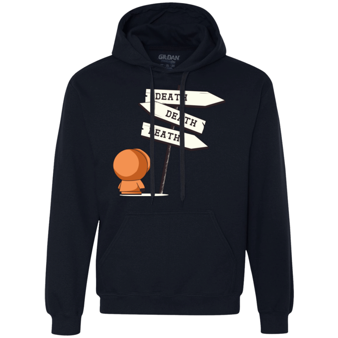 Sweatshirts Navy / Small DEATH TINY Premium Fleece Hoodie