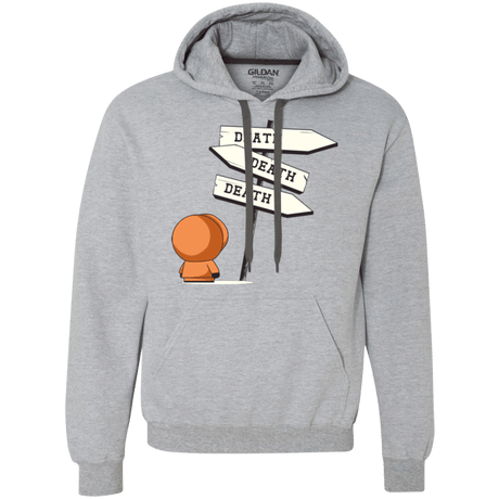 Sweatshirts Sport Grey / Small DEATH TINY Premium Fleece Hoodie