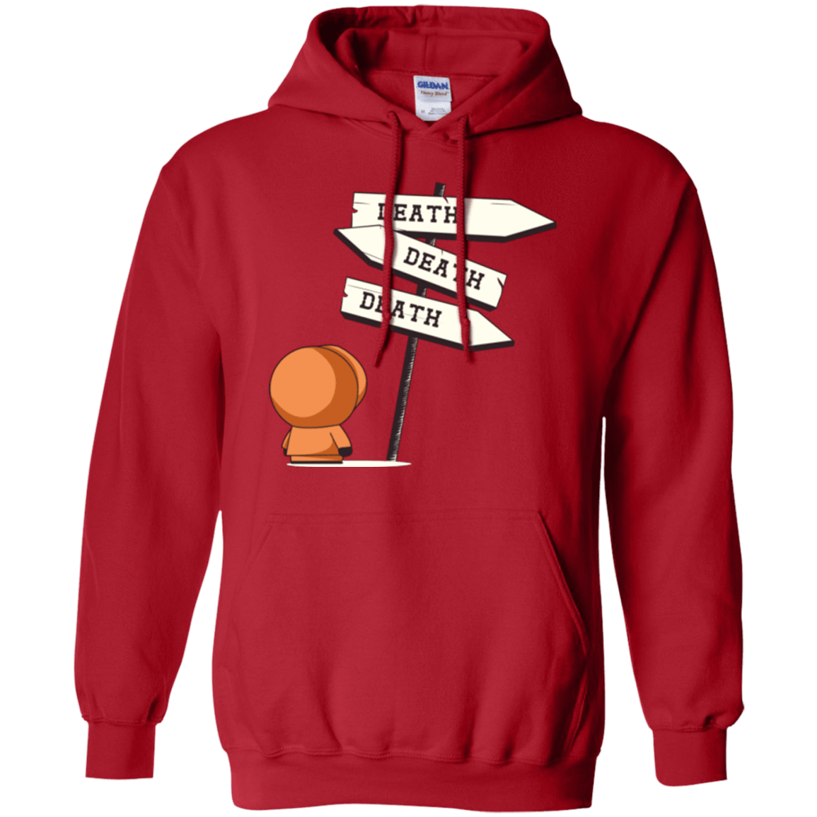 Sweatshirts Red / Small DEATH TINY Pullover Hoodie