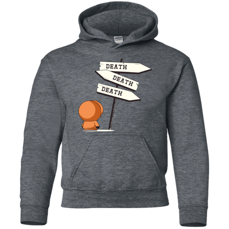 Sweatshirts Dark Heather / YS DEATH TINY Youth Hoodie
