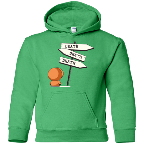 Sweatshirts Irish Green / YS DEATH TINY Youth Hoodie