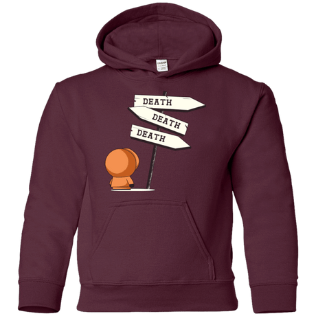 Sweatshirts Maroon / YS DEATH TINY Youth Hoodie